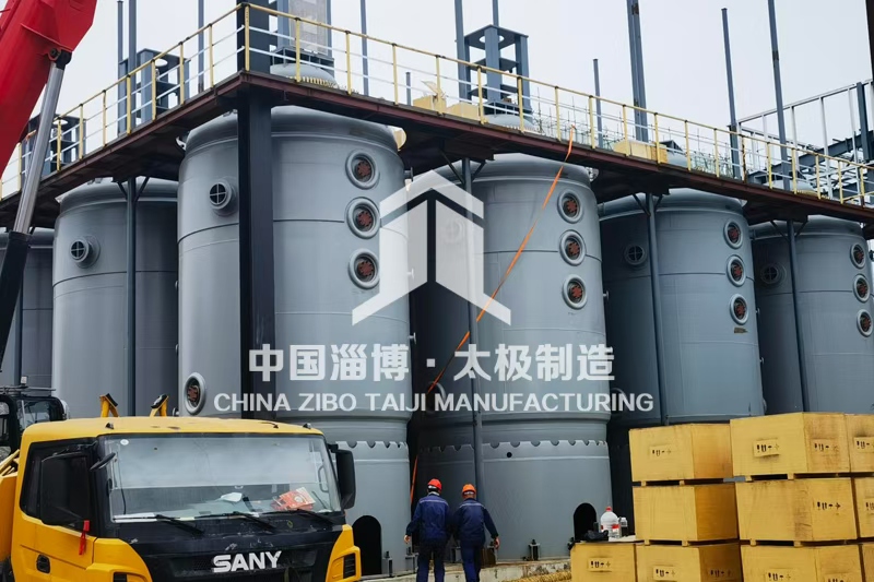 行業(yè)頭條：太極制造 9 萬升大型搪玻璃反應(yīng)釜安裝現(xiàn)場報(bào)道?